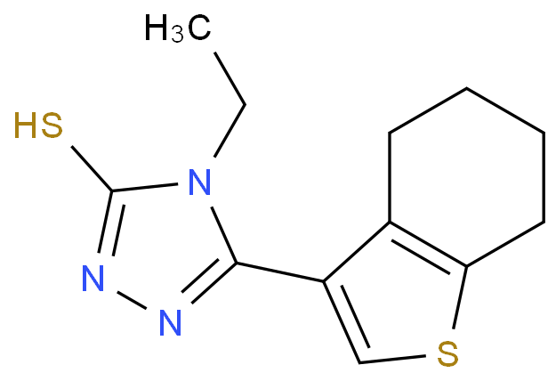 4-ETHYL-5-(4,5,6,7-TETRAHYDRO-1-BENZOTHIEN-3-YL)-4H-1,2,4-TRIAZOLE-3-THIOL