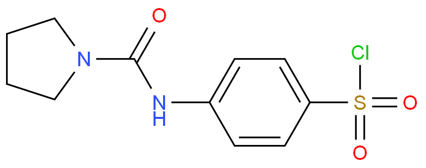 4-[(PYRROLIDINE-1-CARBONYL)-AMINO]BENZENESULFONYL CHLORIDE