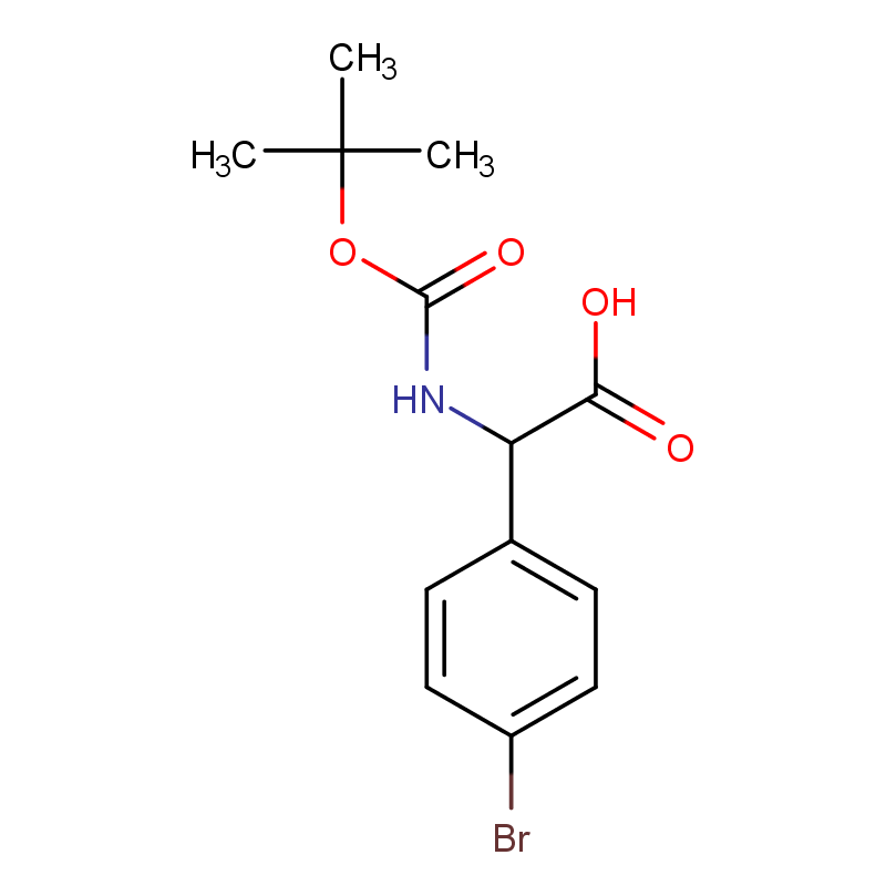 [Perfemiker](R)-2-(4-溴苯基)-2-((叔丁氧基羰基)氨基)乙酸,97%