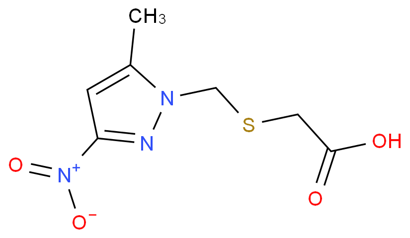 ([(5-Methyl-3-nitro-1H-pyrazol-1-yl)methyl]thio)acetic acid
