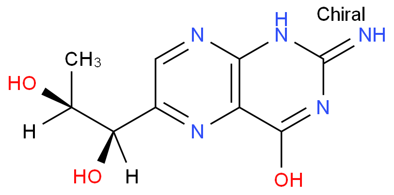 Amino-4-hydroxy-6-(1,2-dihydroxypropyl)pteridine;  