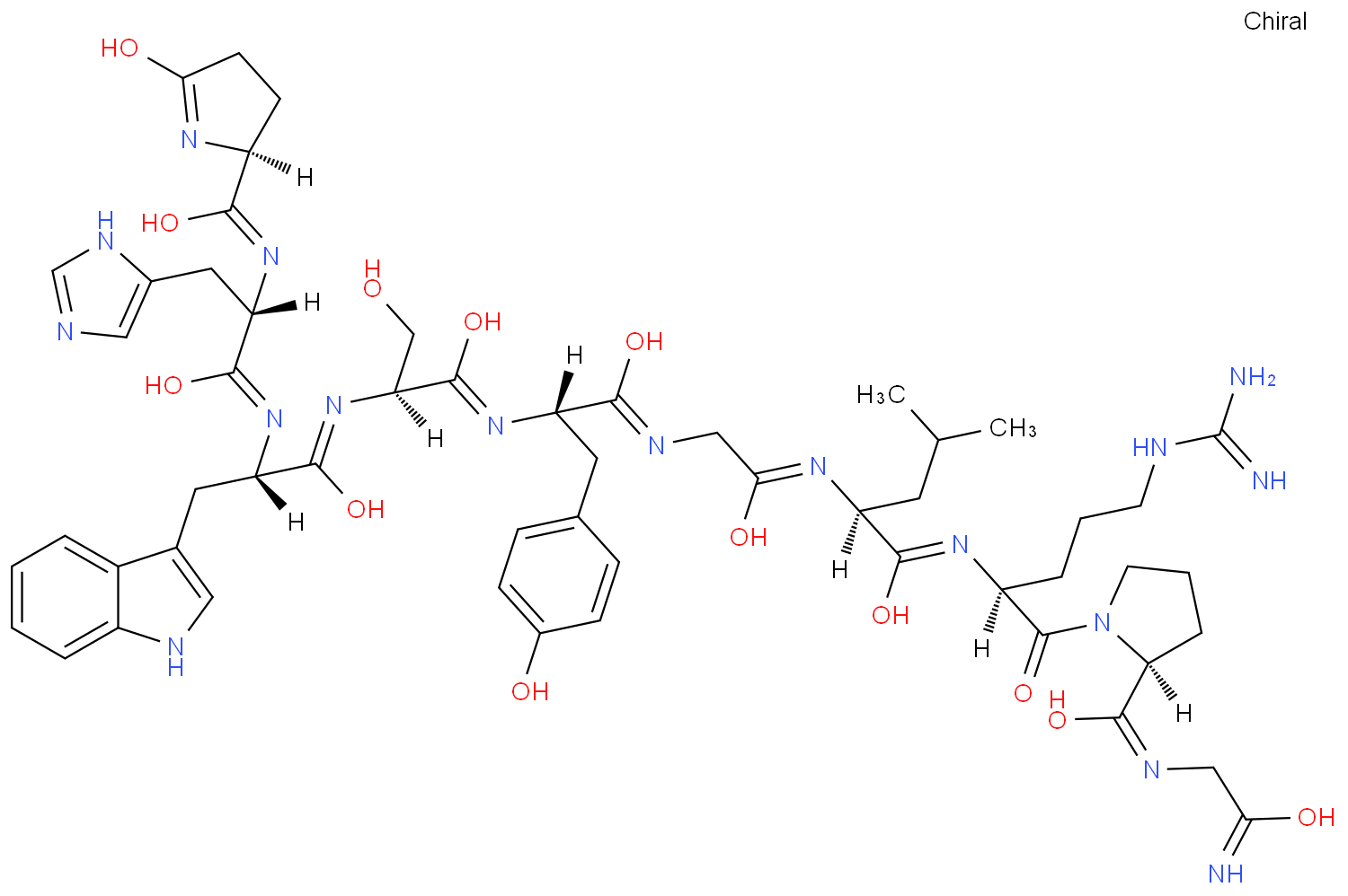 Gonadorelin structure