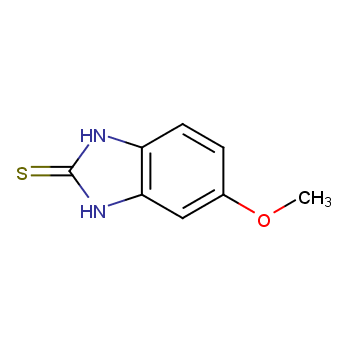 2-MERCAPTO-5-METHOXYBENZIMIDAZOLE structure