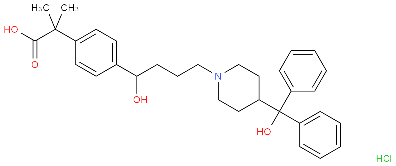 盐酸非索非那定化学结构式