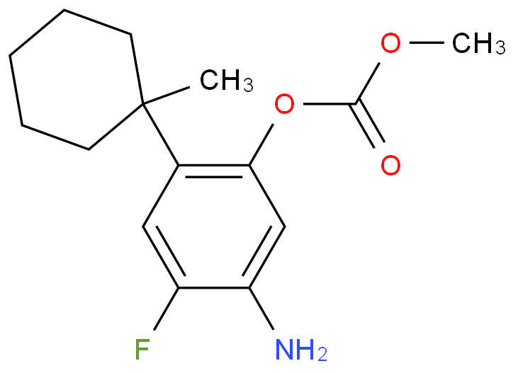 5-Amino-4-fluoro-2-(1-methylcyclohexyl)phenyl methyl carbonate