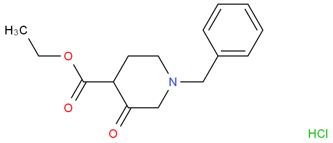 ethyl 1-benzyl-3-oxopiperidine-4-carboxylate;hydrochloride