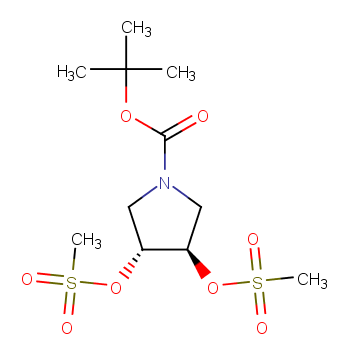 (3R,4R)-3,4-双((甲基磺酰基)氧基)吡咯烷-1-羧酸叔丁酯/288314-12-5