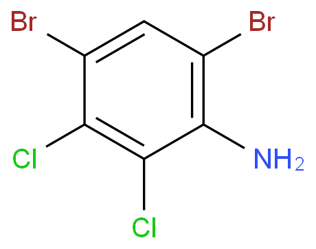 4,6-二溴-2,3-二氯苯胺化学结构式