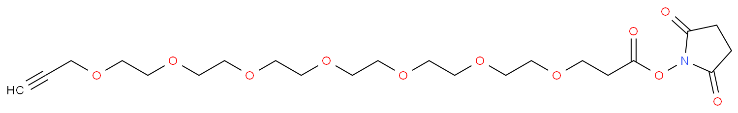 2,5-二氧代吡咯烷-1-基 4,7,10,13,16,19,22-七氧杂二十五烷-24-炔-1-酸酯CAS:20931