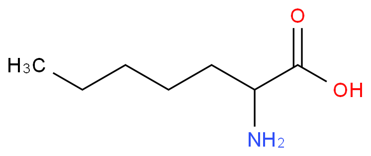 2-氨基庚酸化学结构式