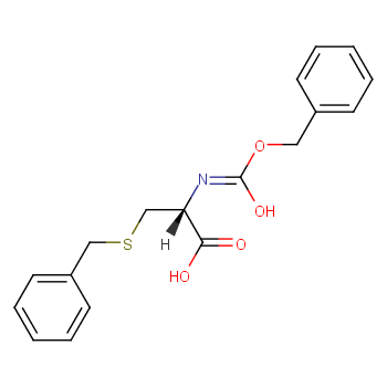 Z-CYS(BZL)-OH structure