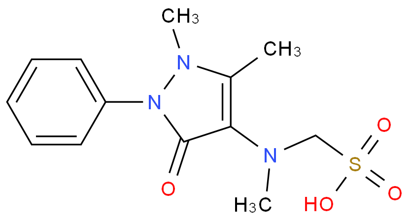 Methanesulfonic acid,1-[(2,3-dihydro-1,5-dimethyl-3-oxo-2-phenyl-1H-pyrazol-4-yl)methylamino]-  