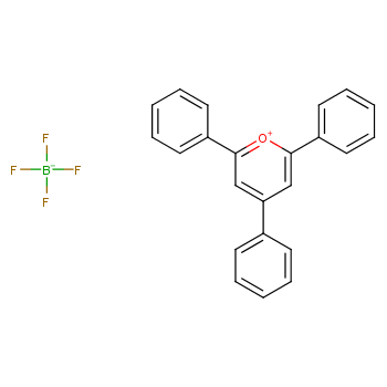 2,4,6-三苯基吡喃鎓四氟硼酸盐化学结构式