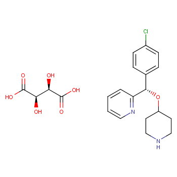 (S)-2-((4-氯苯基)(哌啶-4-基氧基)甲基)吡啶(2R,3R)-2,3-二羟基琥珀酸