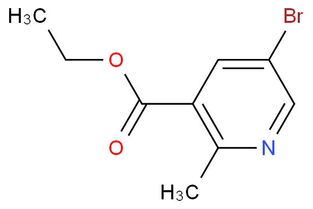 5-溴-2-甲基烟酸乙酯化学结构式