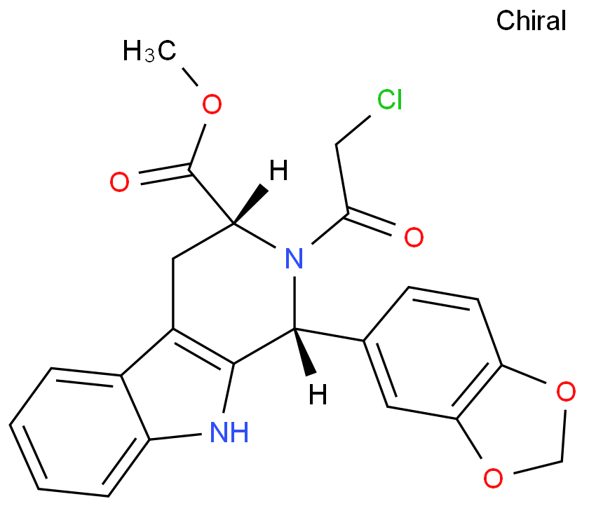 (1r,3r)-methyl-1,2,3,4-tetrahydro-2-chloroacetyl-1-(3,4-methylenedioxyphenyl)-9h-pyrido[3,4-b]indole-3-carboxylate CAS:171489-59-1 the cheapest price Super factory in stock