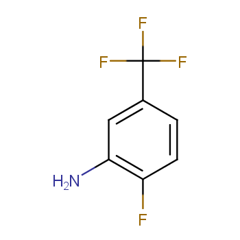 2-氟-5-三氟甲基苯胺化学结构式