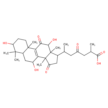 (3,7,12)-3,7,12-Trihydroxy-11,15,23-trioxolanost-8-en-26-oic a cid