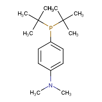 (4-(N,N-二甲氨基)苯基)二-叔丁基膦化学结构式