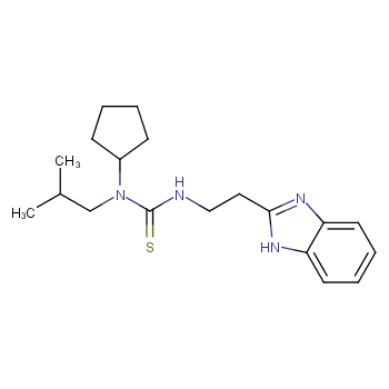 Thiourea, N-[2-(1H-benzimidazol-2-yl)ethyl]-N-cyclopentyl-N-(2-methylpropyl)- (9CI)