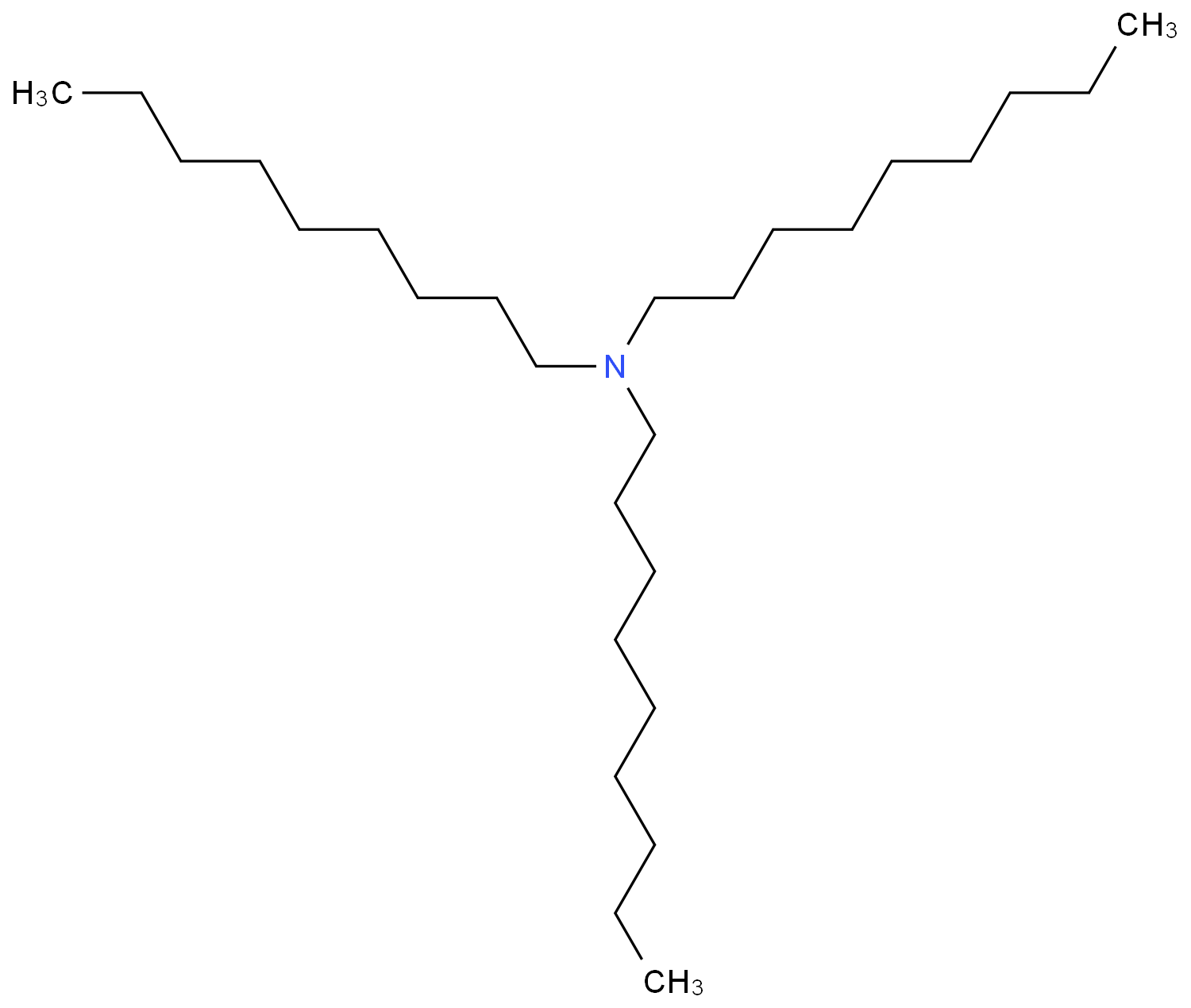 三正壬胺化学结构式