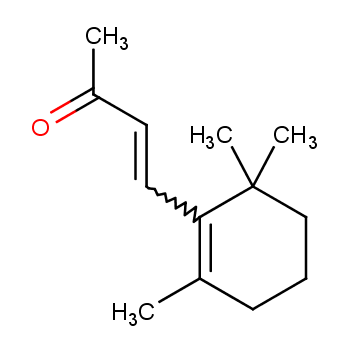 β-紫罗酮化学结构式