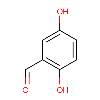 2,5-二羟基苯甲醛化学结构式