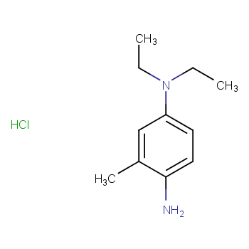 4-(N,N-Diethyl)-2-methyl-p-phenylenediamine monohydrochloride; 2051-79-8 structural formula