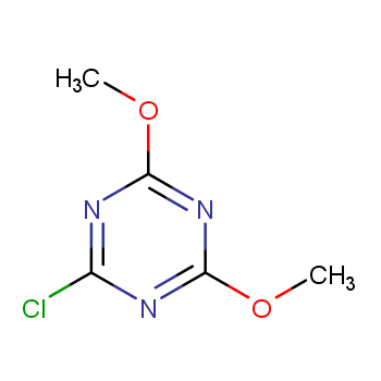 2-氯-4,6-二甲氧基-1,3,5-三嗪化学结构式