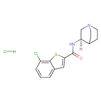 (R)-7-氯-N-(奎宁环-3-基)苯并[B]噻吩-2-甲酰胺盐酸盐 产品图片