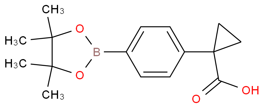 1-(4-(4,4,5,5-TETRAMETHYL-1,3,2-DIOXABOROLAN-2-YL)PHENYL)CYCLOPROPANECARBOXYLIC ACID