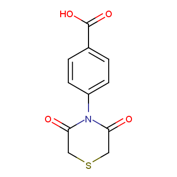 4-(3,5-DIOXO-1,4-THIAZINAN-4-YL)BENZENECARBOXYLIC ACID