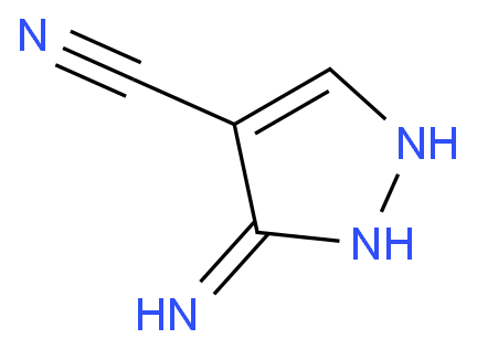 3-Amino-4-pyrazolecarbonitrile structure