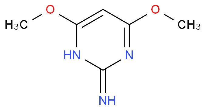 2-氨基-4,6-二甲氧基嘧啶化学结构式