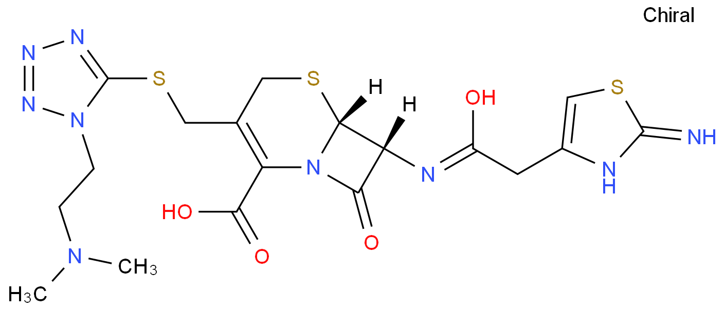 (6R,7R)-7-[[2-(2-amino-1,3-thiazol-4-yl)acetyl]amino]-3-[[1-[2-(dimethylamino)ethyl]tetrazol-5-yl]sulfanylmethyl]-8-oxo-5-thia-1-azabicyclo[4.2.0]oct-2-ene-2-carboxylic acid