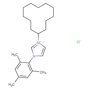 1-(2,4,6-三甲基苯基)-3-(环十二烷基)咪唑鎓氯化物CAS1583244-06-7；（专业试剂/现货优势供应）