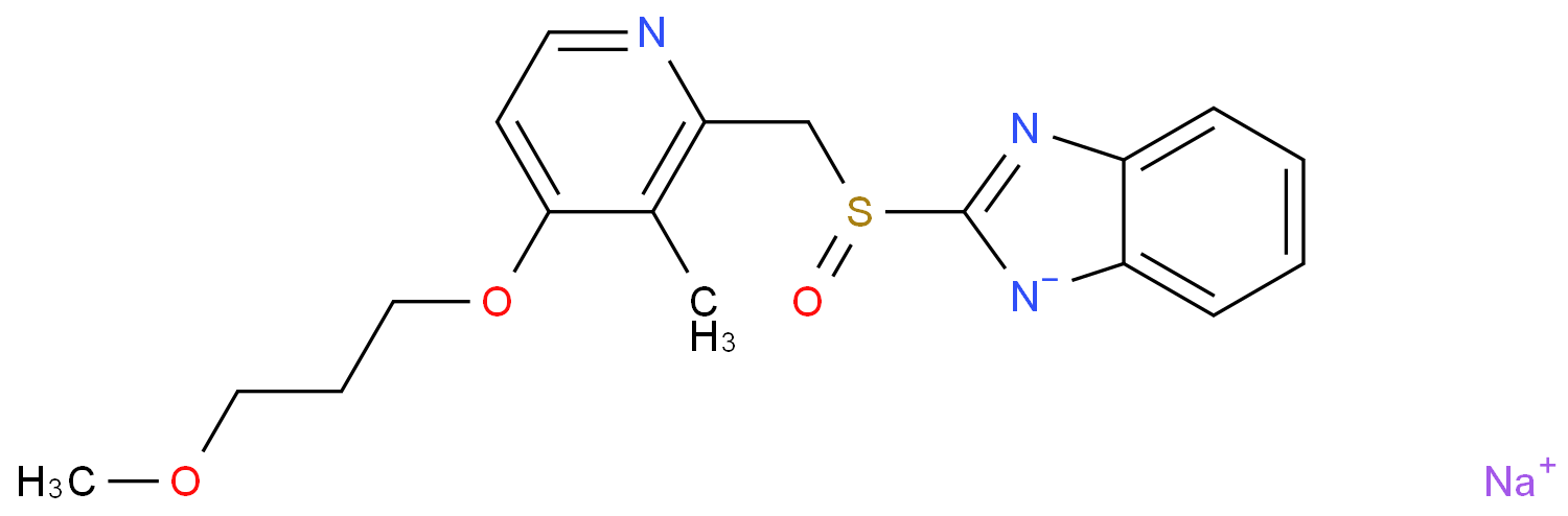 Rebeprazole sodium structure