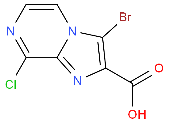 3-溴-8-氯咪唑并[1,2-a]吡嗪-2-羧酸/1638760-40-3