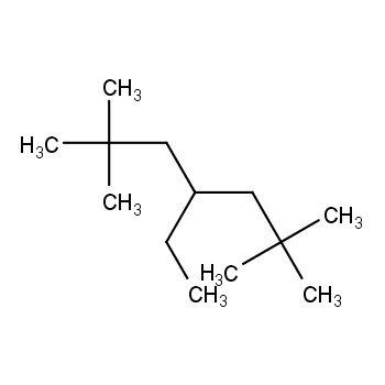 62108-31-0 4-乙基-2,2,6,6-四甲基庚烷 结构式图片