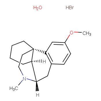 氢溴酸右美沙芬化学结构式