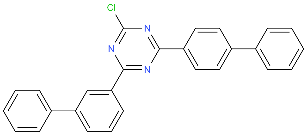 2-Biphenyl-3-yl-4-biphenyl-4-yl-6-chloro-[1,3,5]triazine