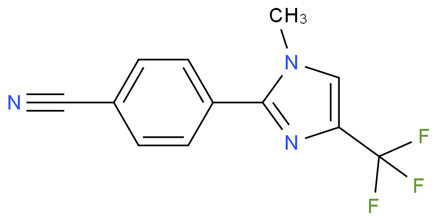 4-(1-甲基-4-(三氟甲基)-1H-咪唑-2-基)苄腈 产品图片