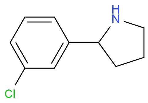 2-(3-chlorophenyl)pyrrolidine