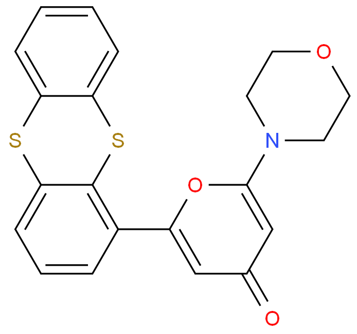 2-morpholin-4-yl-6-thianthren-1-ylpyran-4-one