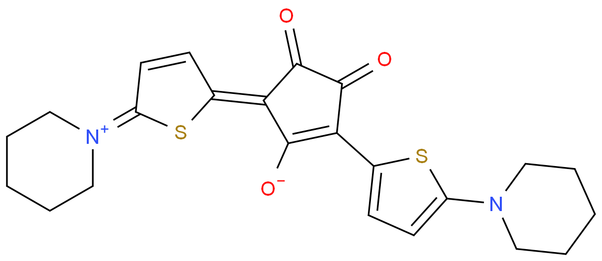 3-(2-Piperidino-thien-2-yl)-5-(2,5-dihydro-4-methyl-2-piperidin-1-ylidene-onium-thien-5-ylidene)-1,2-dioxo-cyclopenten-4-olate