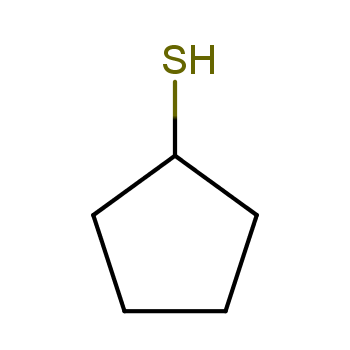 环戊硫醇化学结构式