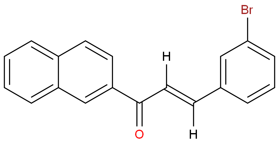 2-Propen-1-one, 3-(3-bromophenyl)-1-(2-naphthalenyl)-, (2E)-