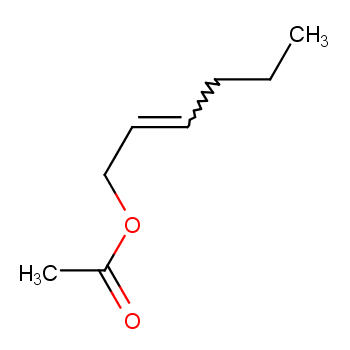 乙酸反-2-己烯酯化学结构式