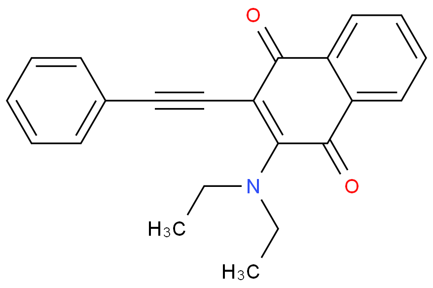 1,4-Naphthalenedione, 2-(diethylamino)-3-(phenylethynyl)-