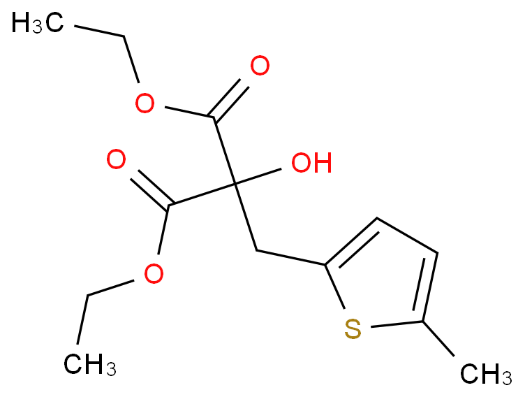 Propanedioic acid, hydroxy[(5-methyl-2-thienyl)methyl]-, diethyl ester